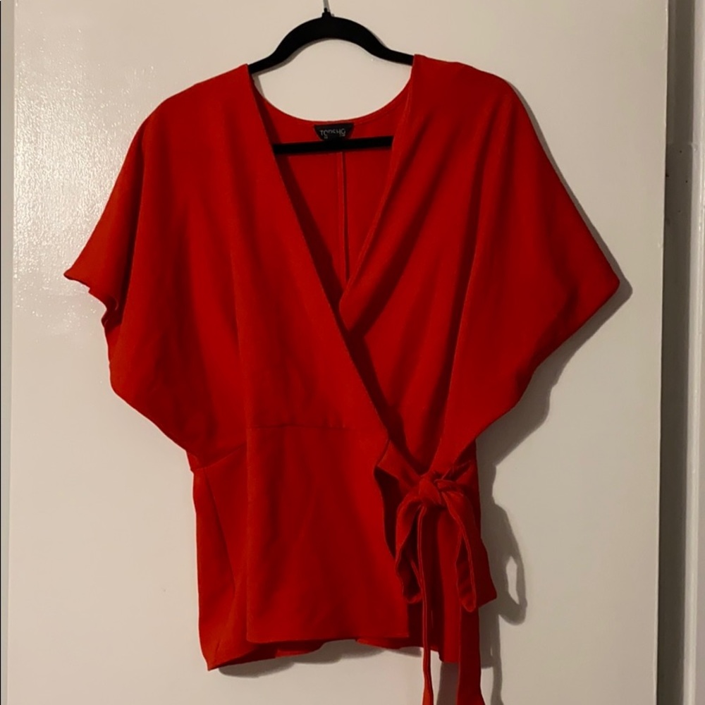 Ladies Topshop Ballet Wrap Top